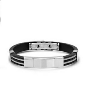 Black Stainless Steel Mesh Bracelet